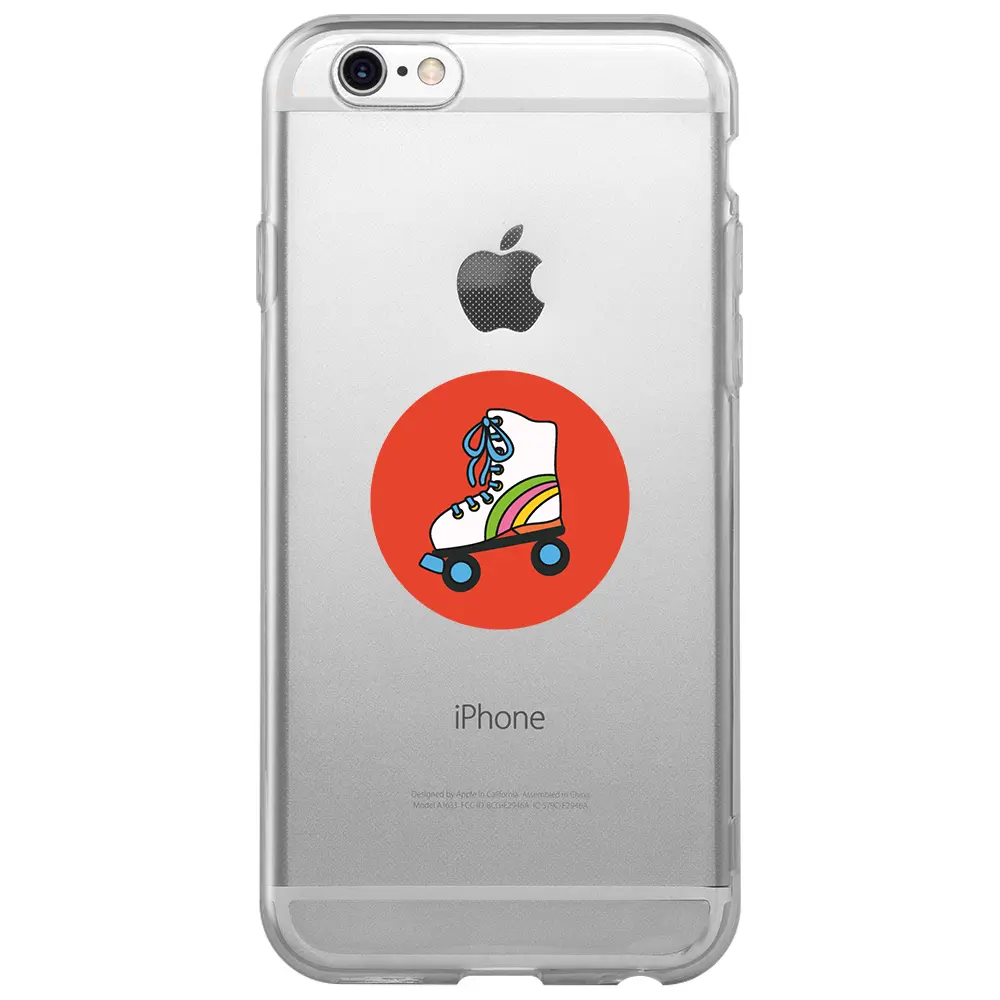 Apple iPhone 6S Şeffaf Telefon Kılıfı - Paten