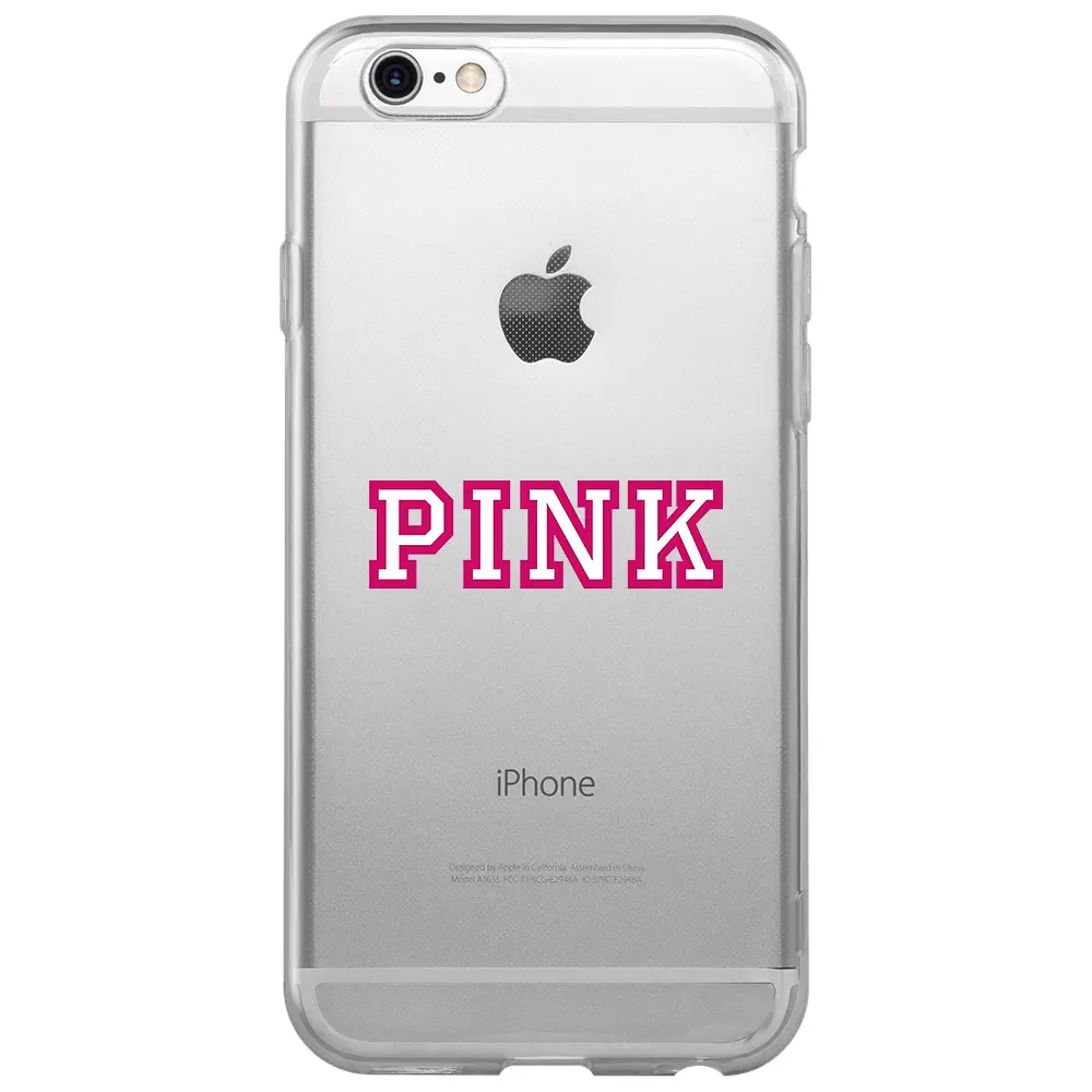 Apple iPhone 6S Şeffaf Telefon Kılıfı - Pink