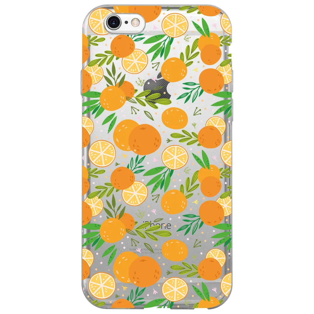 Apple iPhone 6S Şeffaf Telefon Kılıfı - Portakal Bahçesi 2