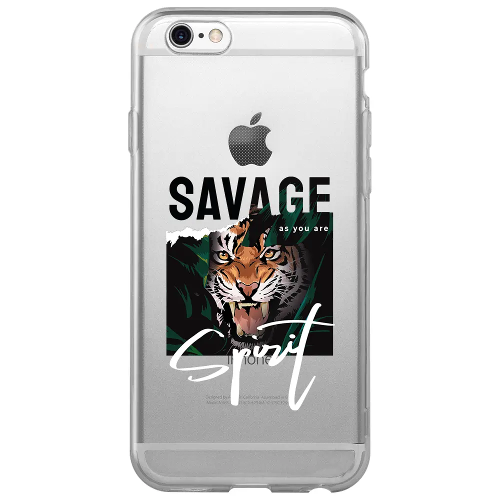 Apple iPhone 6S Şeffaf Telefon Kılıfı - Savage 2