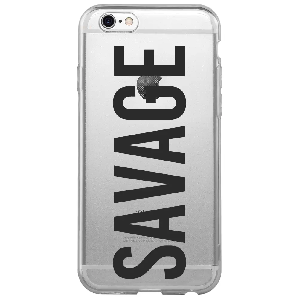 Apple iPhone 6S Şeffaf Telefon Kılıfı - Savage