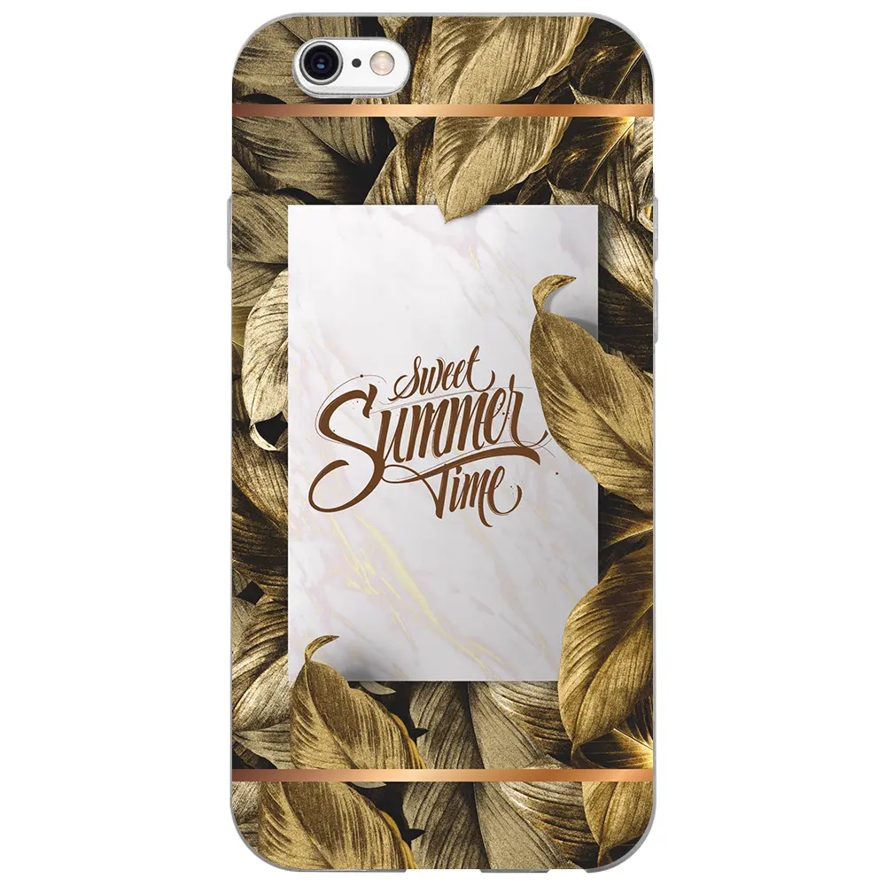 Apple iPhone 6S Şeffaf Telefon Kılıfı - Sweet Summer