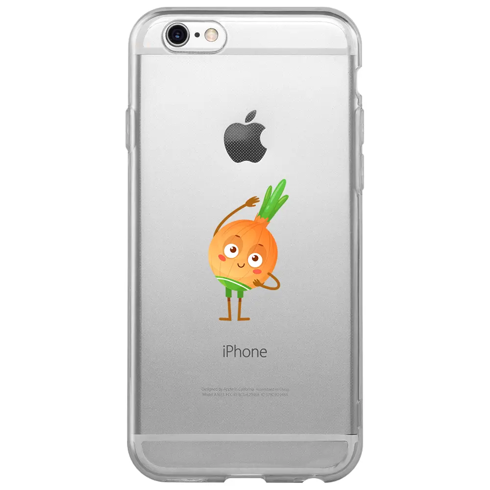 Apple iPhone 6S Şeffaf Telefon Kılıfı - Warming Onion