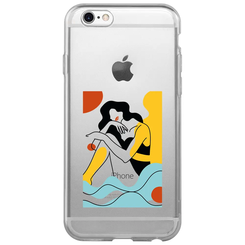 Apple iPhone 6S Şeffaf Telefon Kılıfı - Watch Sea
