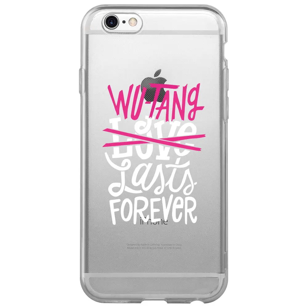 Apple iPhone 6S Şeffaf Telefon Kılıfı - Wu-Tang