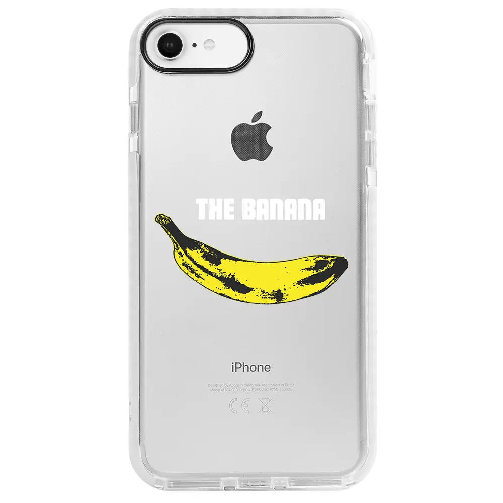 Apple iPhone 7 Beyaz Impact Premium Telefon Kılıfı - Andy Warhol Banana