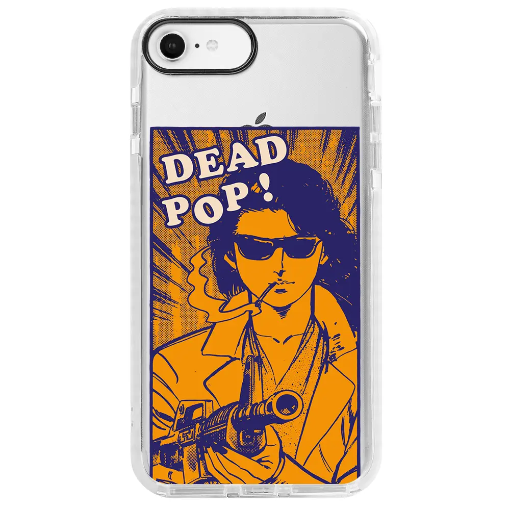 Apple iPhone 7 Beyaz Impact Premium Telefon Kılıfı - Dead Pop