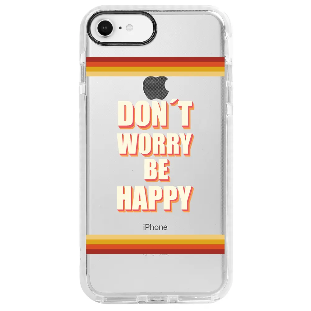 Apple iPhone 7 Beyaz Impact Premium Telefon Kılıfı - Don't Worry