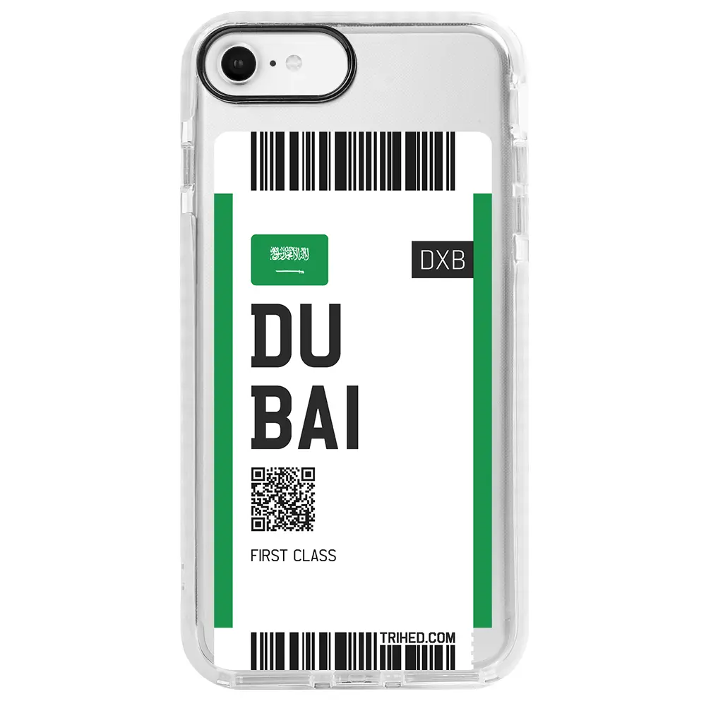 Apple iPhone 7 Beyaz Impact Premium Telefon Kılıfı - Dubai Bileti