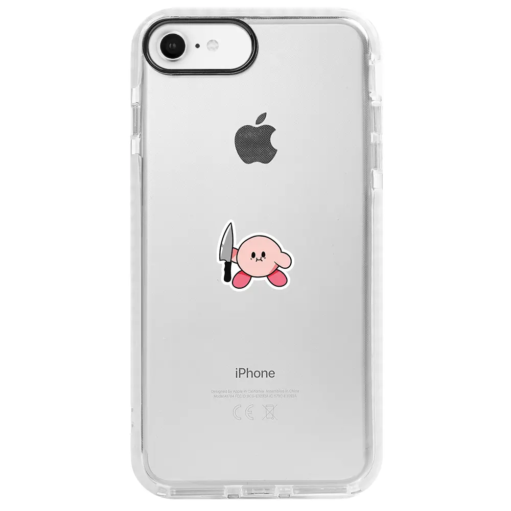 Apple iPhone 7 Beyaz Impact Premium Telefon Kılıfı - Kirby