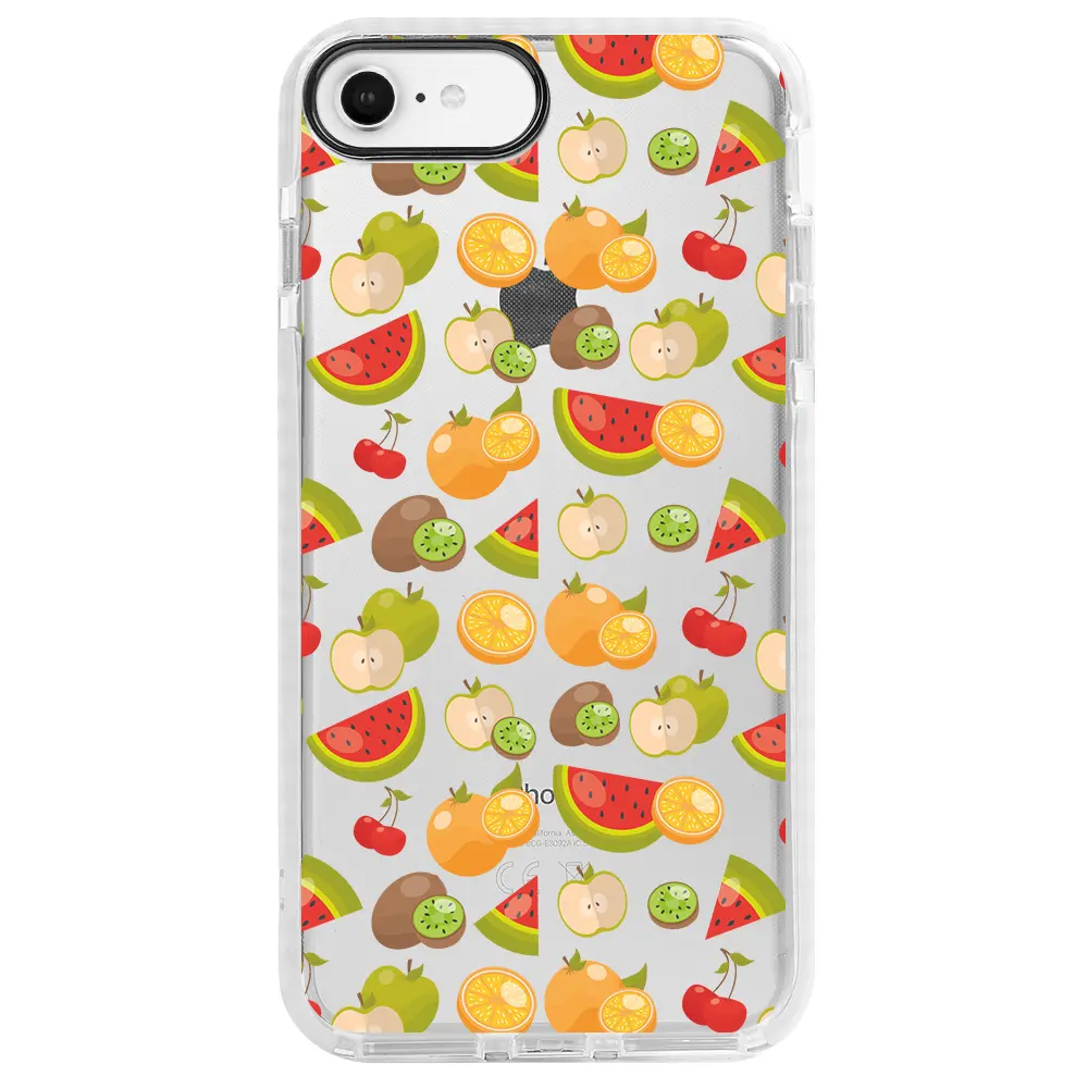 Apple iPhone 7 Beyaz Impact Premium Telefon Kılıfı - Meyve Bahcesi