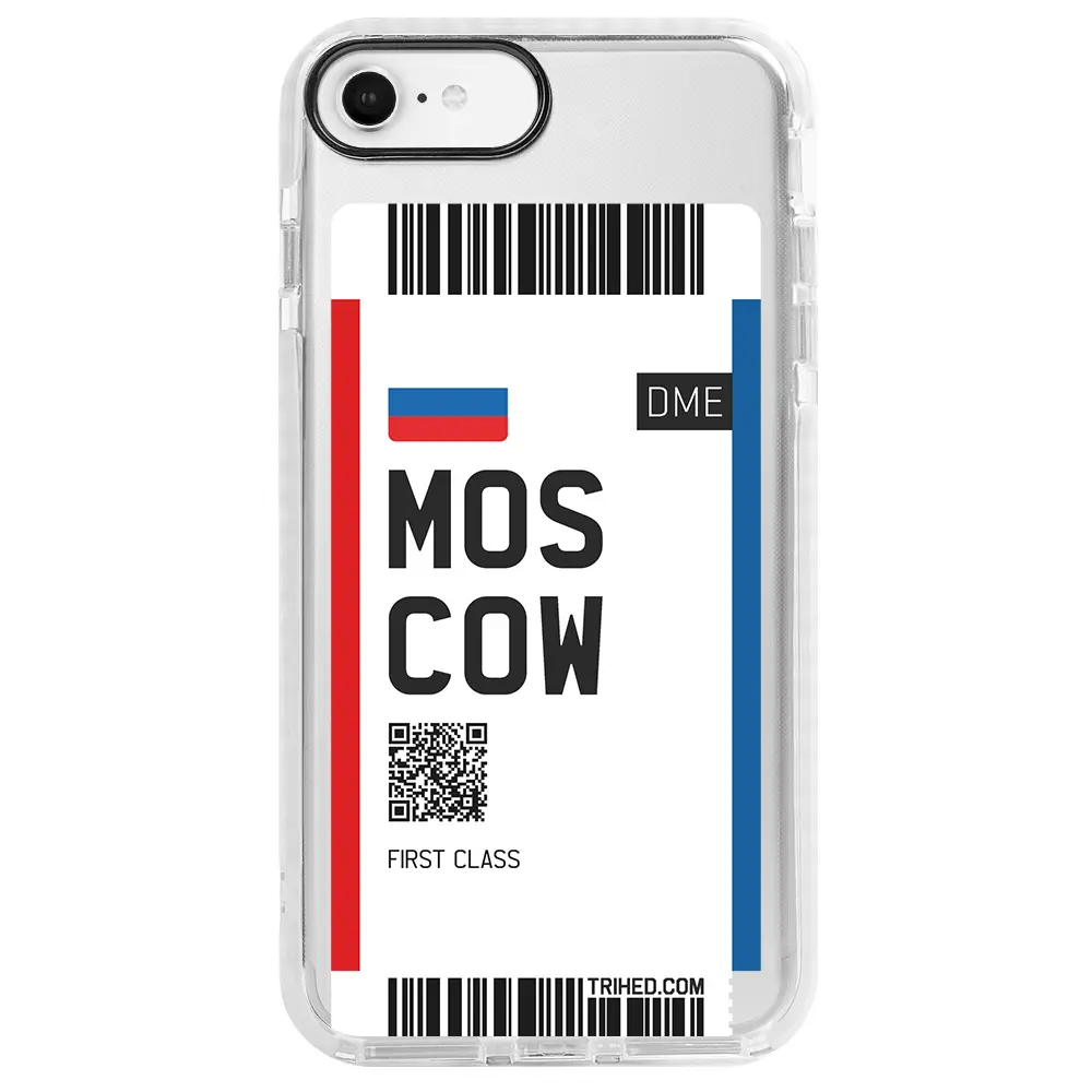 Apple iPhone 7 Beyaz Impact Premium Telefon Kılıfı - Moscow Bileti