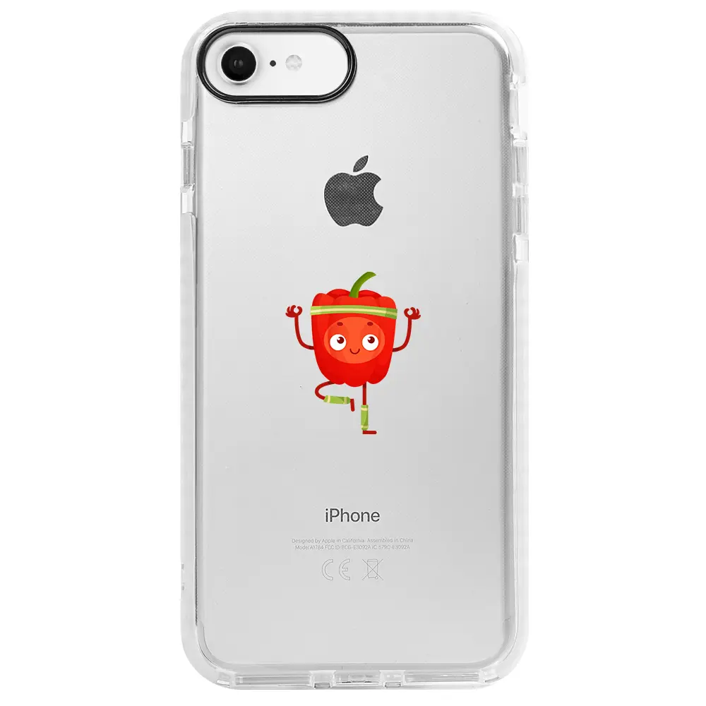 Apple iPhone 7 Beyaz Impact Premium Telefon Kılıfı - Mr. Pepper