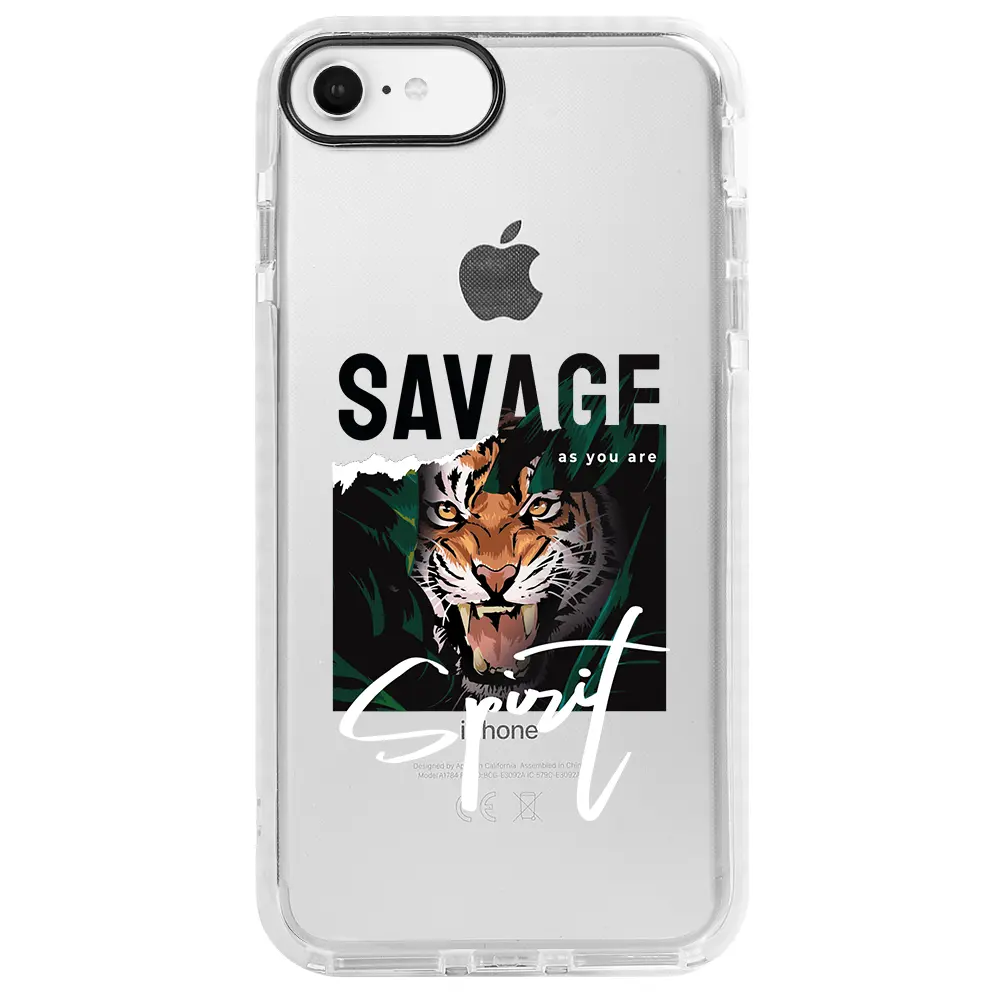 Apple iPhone 7 Beyaz Impact Premium Telefon Kılıfı - Savage 2