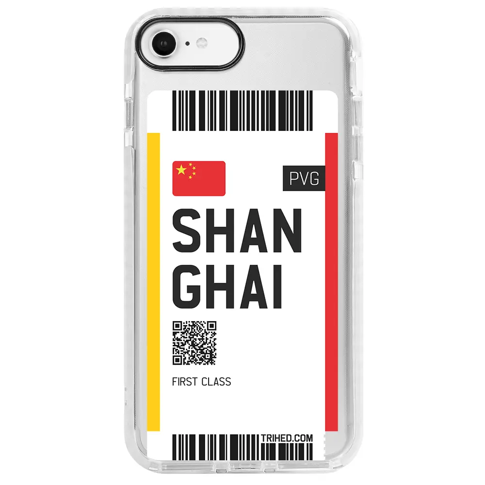 Apple iPhone 7 Beyaz Impact Premium Telefon Kılıfı - Shanghai Bileti