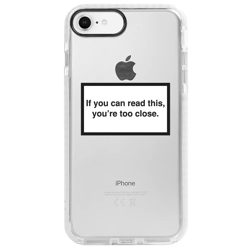 Apple iPhone 7 Beyaz Impact Premium Telefon Kılıfı - Too Close