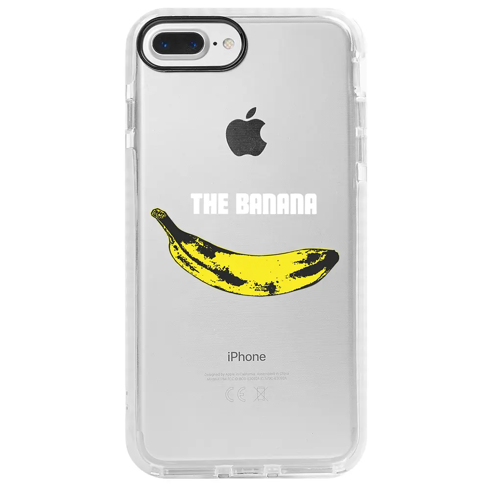 Apple iPhone 7 Plus Beyaz Impact Premium Telefon Kılıfı - Andy Warhol Banana