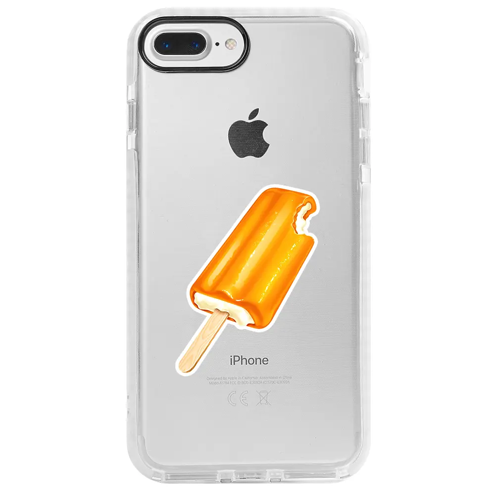 Apple iPhone 7 Plus Beyaz Impact Premium Telefon Kılıfı - Dondurma