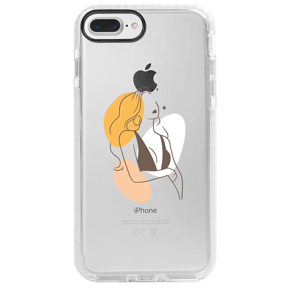 Apple iPhone 7 Plus Beyaz Impact Premium Telefon Kılıfı - Dream Girl