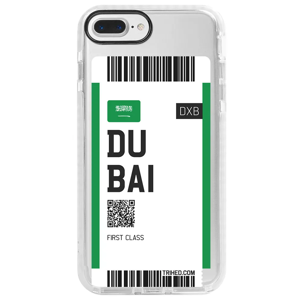 Apple iPhone 7 Plus Beyaz Impact Premium Telefon Kılıfı - Dubai Bileti