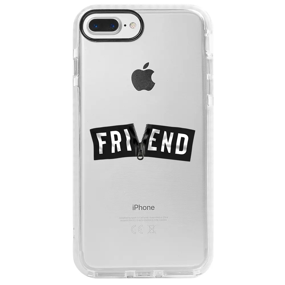 Apple iPhone 7 Plus Beyaz Impact Premium Telefon Kılıfı - Friend