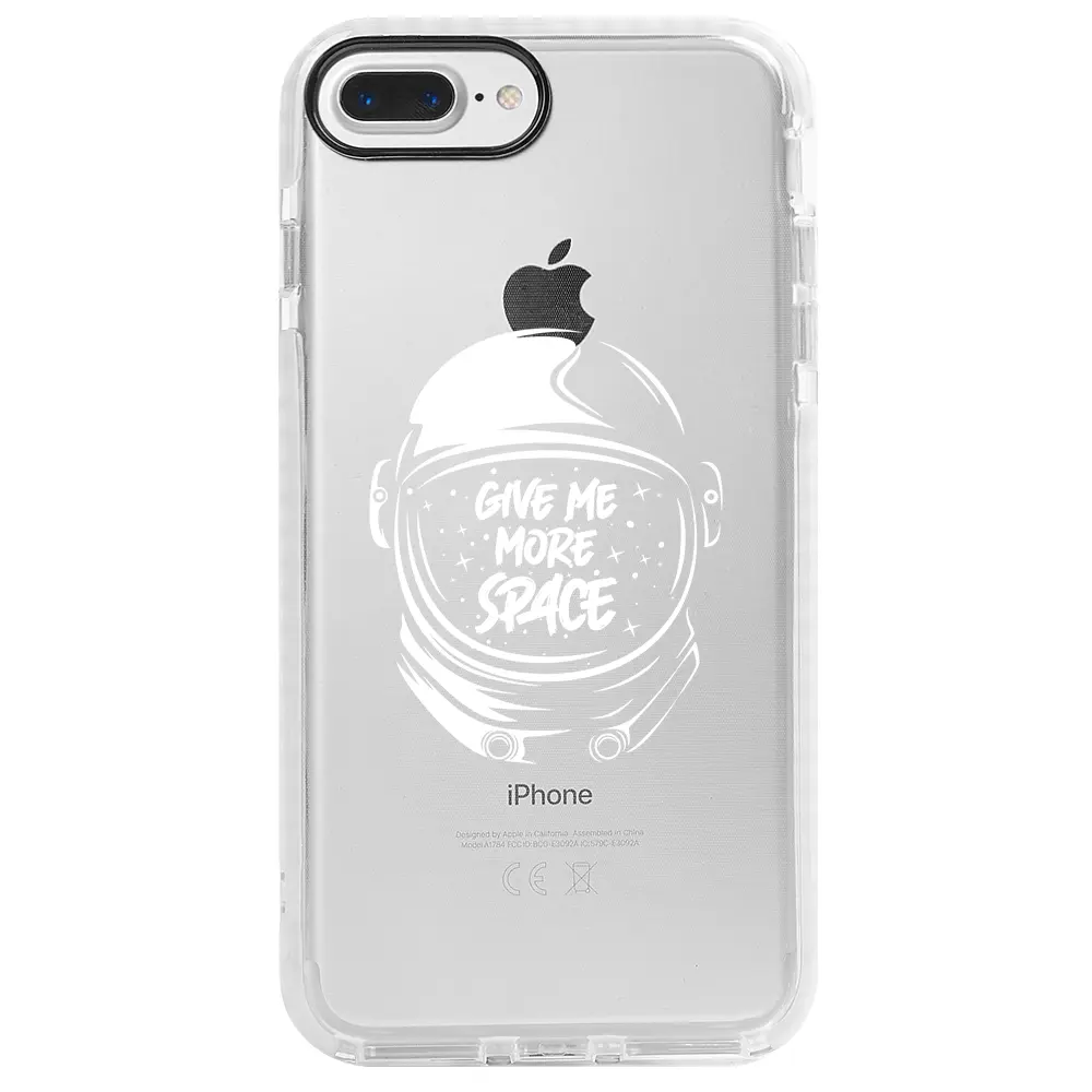 Apple iPhone 7 Plus Beyaz Impact Premium Telefon Kılıfı - Give Me More