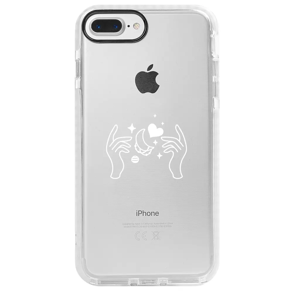 Apple iPhone 7 Plus Beyaz Impact Premium Telefon Kılıfı - Hands Dream