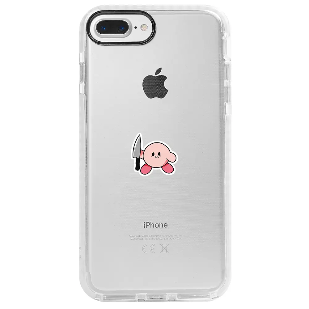 Apple iPhone 7 Plus Beyaz Impact Premium Telefon Kılıfı - Kirby