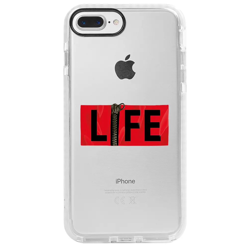 Apple iPhone 7 Plus Beyaz Impact Premium Telefon Kılıfı - Life