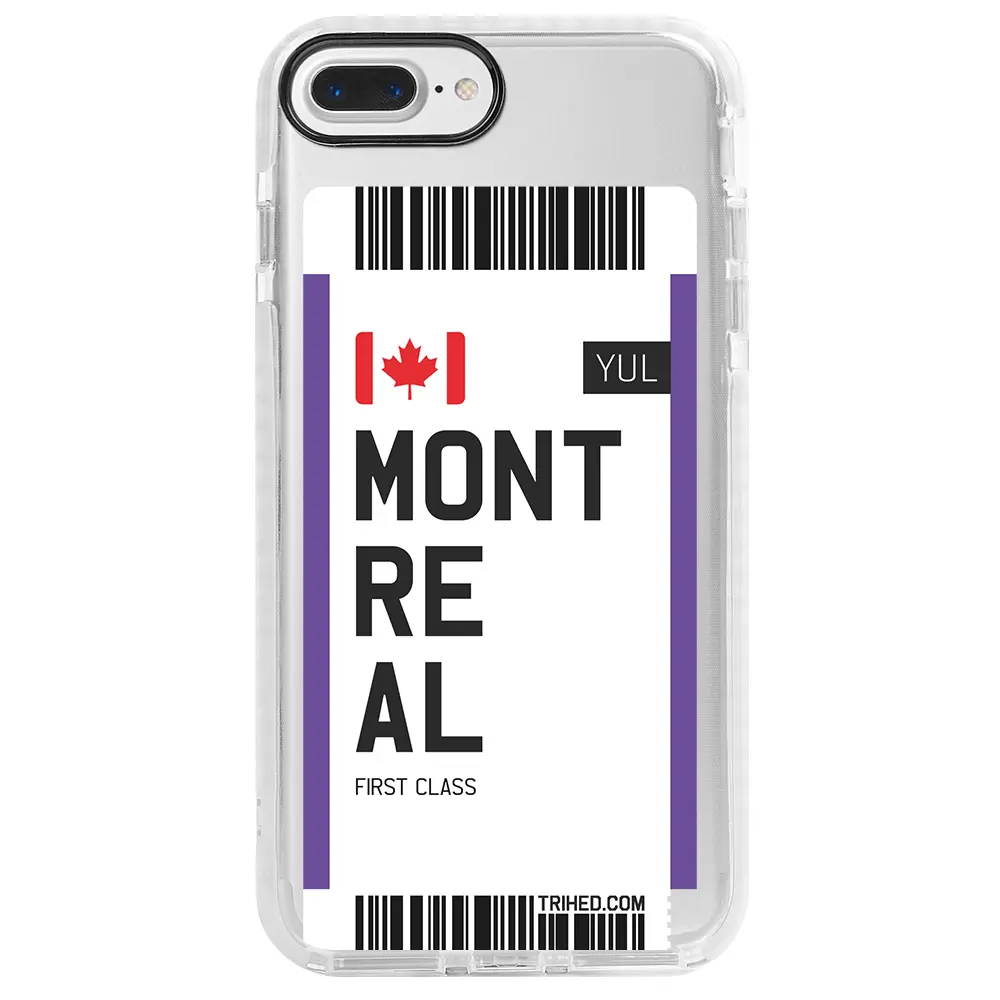 Apple iPhone 7 Plus Beyaz Impact Premium Telefon Kılıfı - Montreal Bileti
