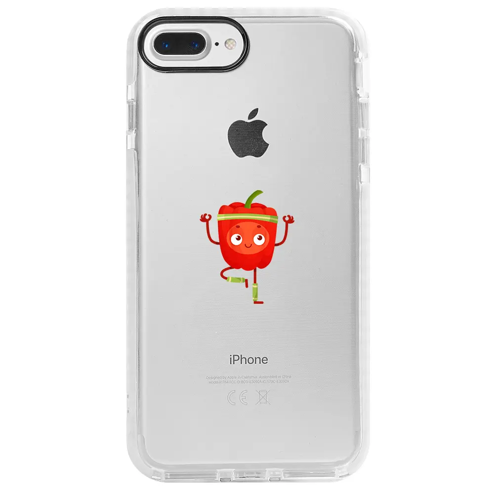 Apple iPhone 7 Plus Beyaz Impact Premium Telefon Kılıfı - Mr. Pepper