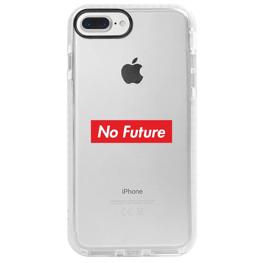 Apple iPhone 7 Plus Beyaz Impact Premium Telefon Kılıfı - No Future