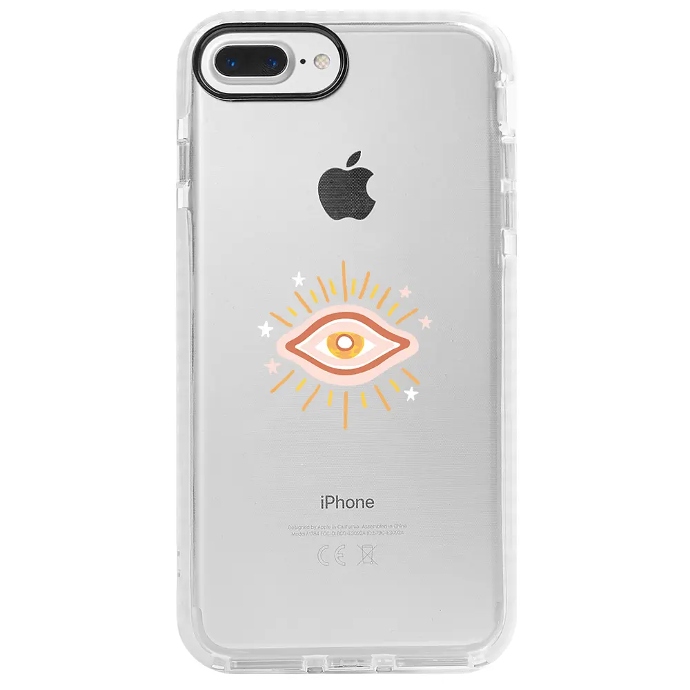 Apple iPhone 7 Plus Beyaz Impact Premium Telefon Kılıfı - One Eye 2