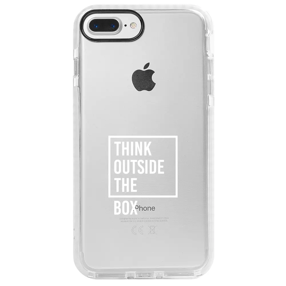 Apple iPhone 7 Plus Beyaz Impact Premium Telefon Kılıfı - Outside Box 2