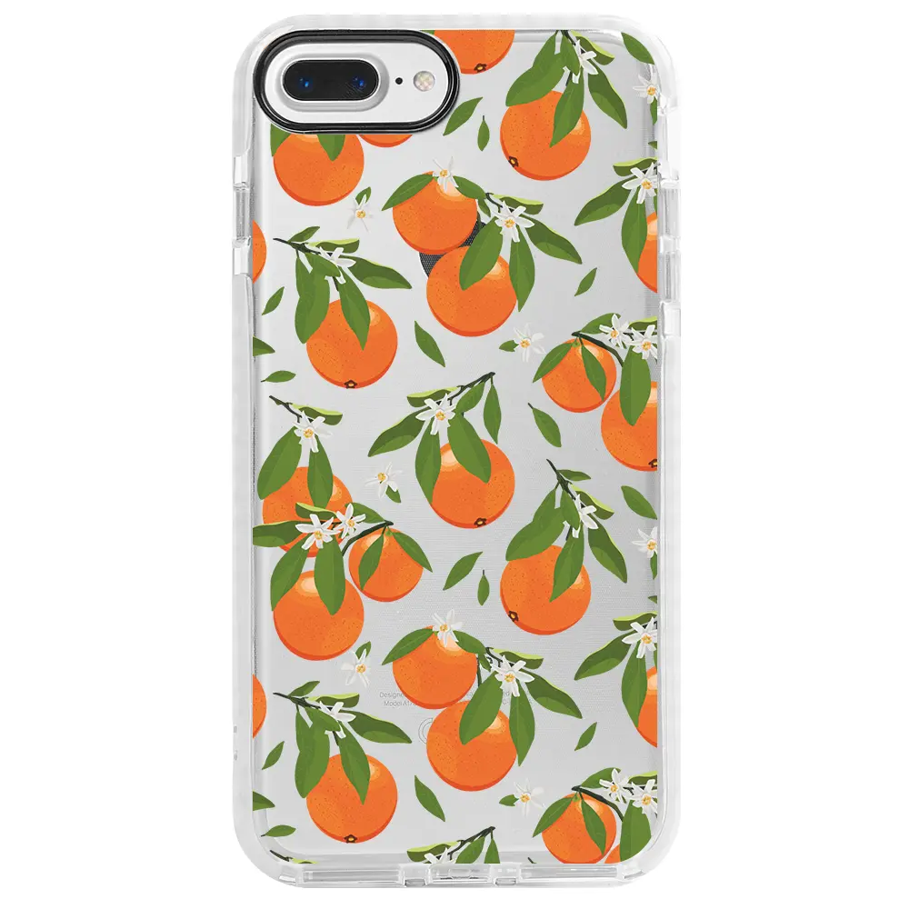 Apple iPhone 7 Plus Beyaz Impact Premium Telefon Kılıfı - Portakal Bahçesi