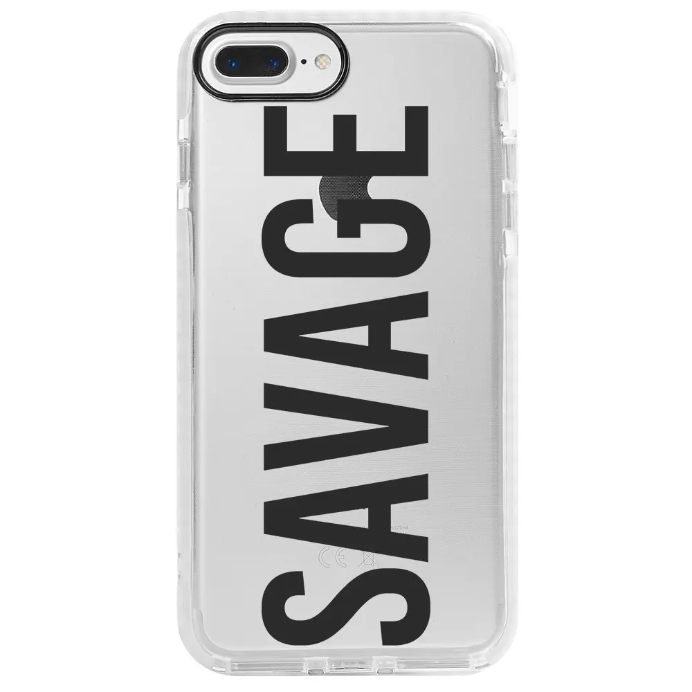Apple iPhone 7 Plus Beyaz Impact Premium Telefon Kılıfı - Savage