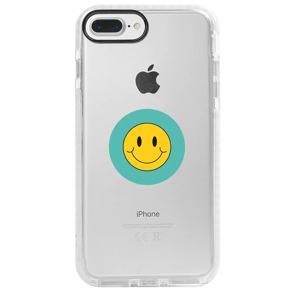 Apple iPhone 7 Plus Beyaz Impact Premium Telefon Kılıfı - Smile 2