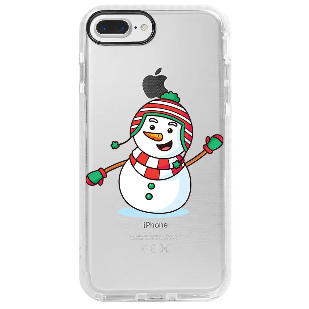 Apple iPhone 7 Plus Beyaz Impact Premium Telefon Kılıfı - Snowman 2