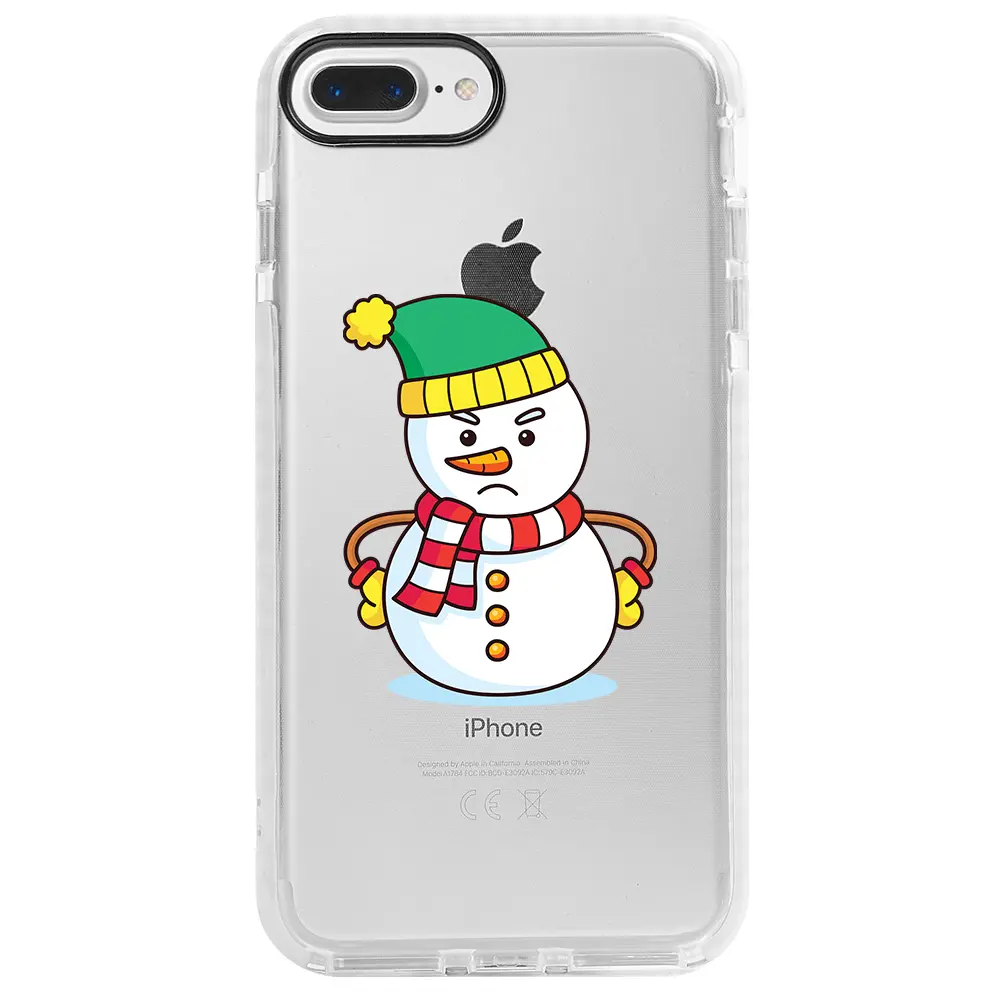 Apple iPhone 7 Plus Beyaz Impact Premium Telefon Kılıfı - Snowman 3