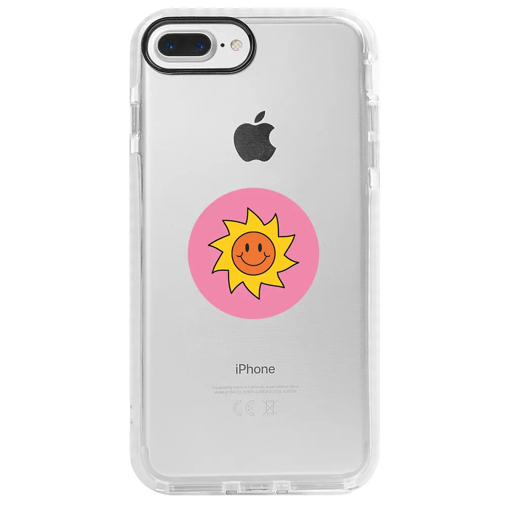 Apple iPhone 7 Plus Beyaz Impact Premium Telefon Kılıfı - Sun
