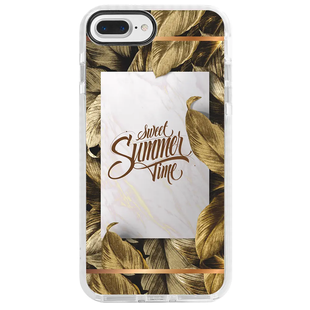 Apple iPhone 7 Plus Beyaz Impact Premium Telefon Kılıfı - Sweet Summer