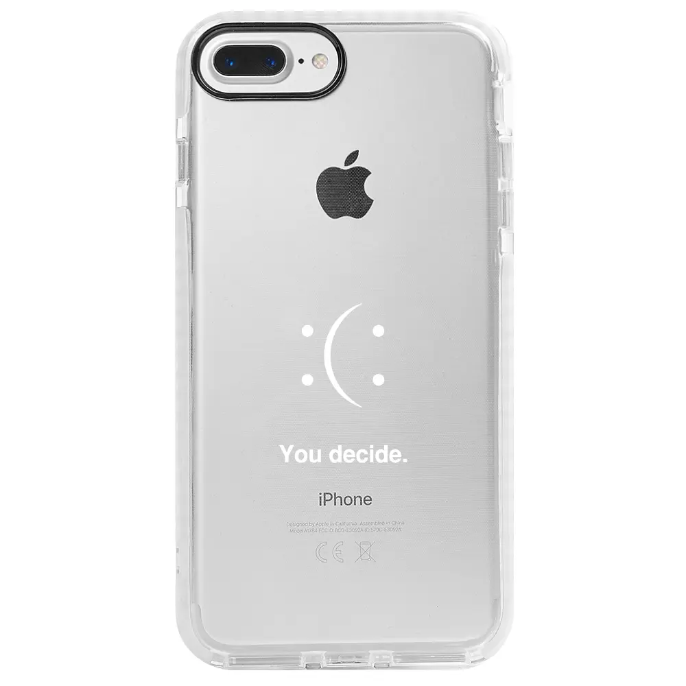 Apple iPhone 7 Plus Beyaz Impact Premium Telefon Kılıfı - You Decide