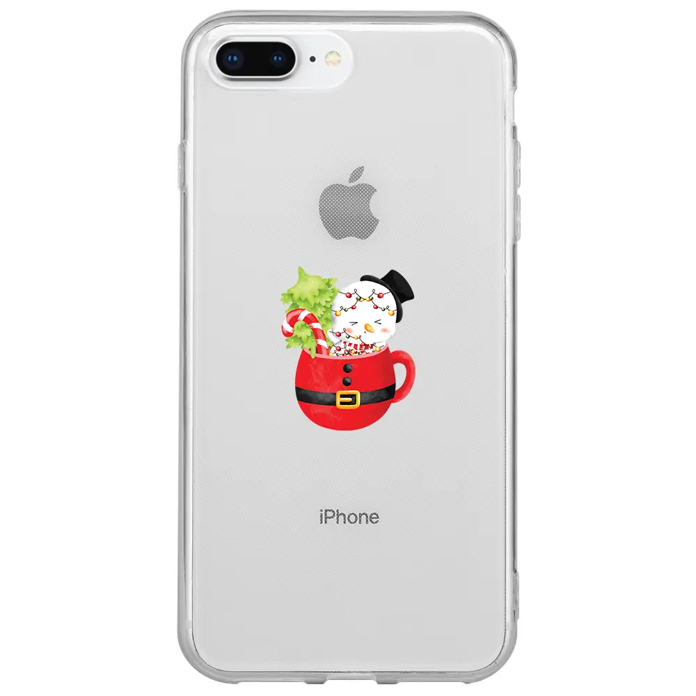 Apple iPhone 7 Plus Şeffaf Telefon Kılıfı - A cup of Xmas 7