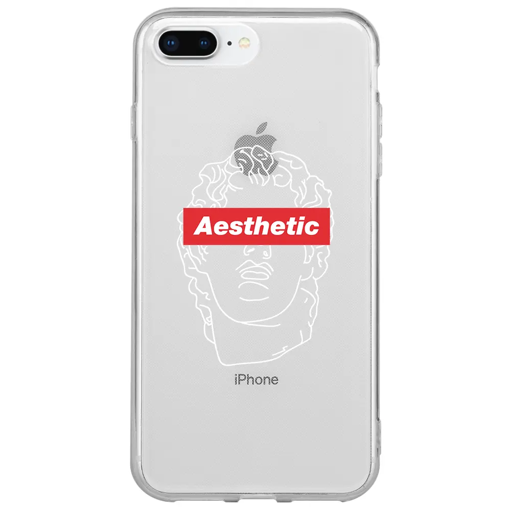 Apple iPhone 7 Plus Şeffaf Telefon Kılıfı - Aesthetic