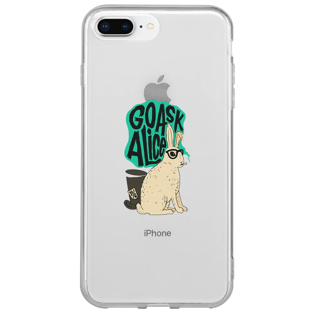 Apple iPhone 7 Plus Şeffaf Telefon Kılıfı - Alice