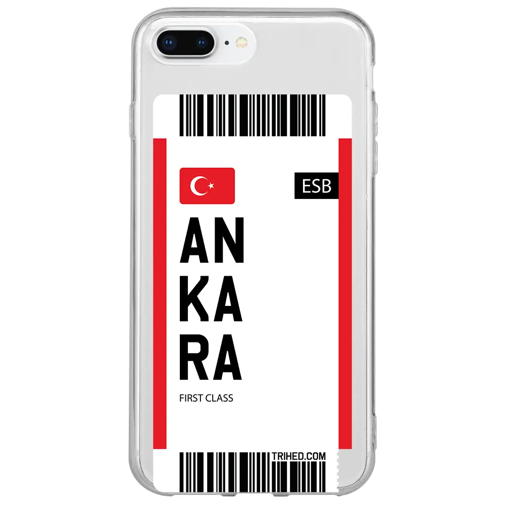 Apple iPhone 7 Plus Şeffaf Telefon Kılıfı - Ankara Bileti