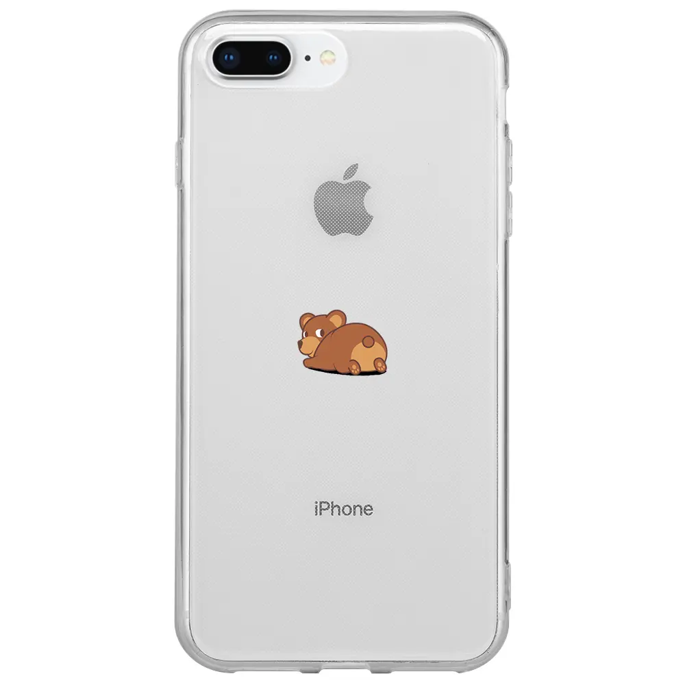 Apple iPhone 7 Plus Şeffaf Telefon Kılıfı - Bear