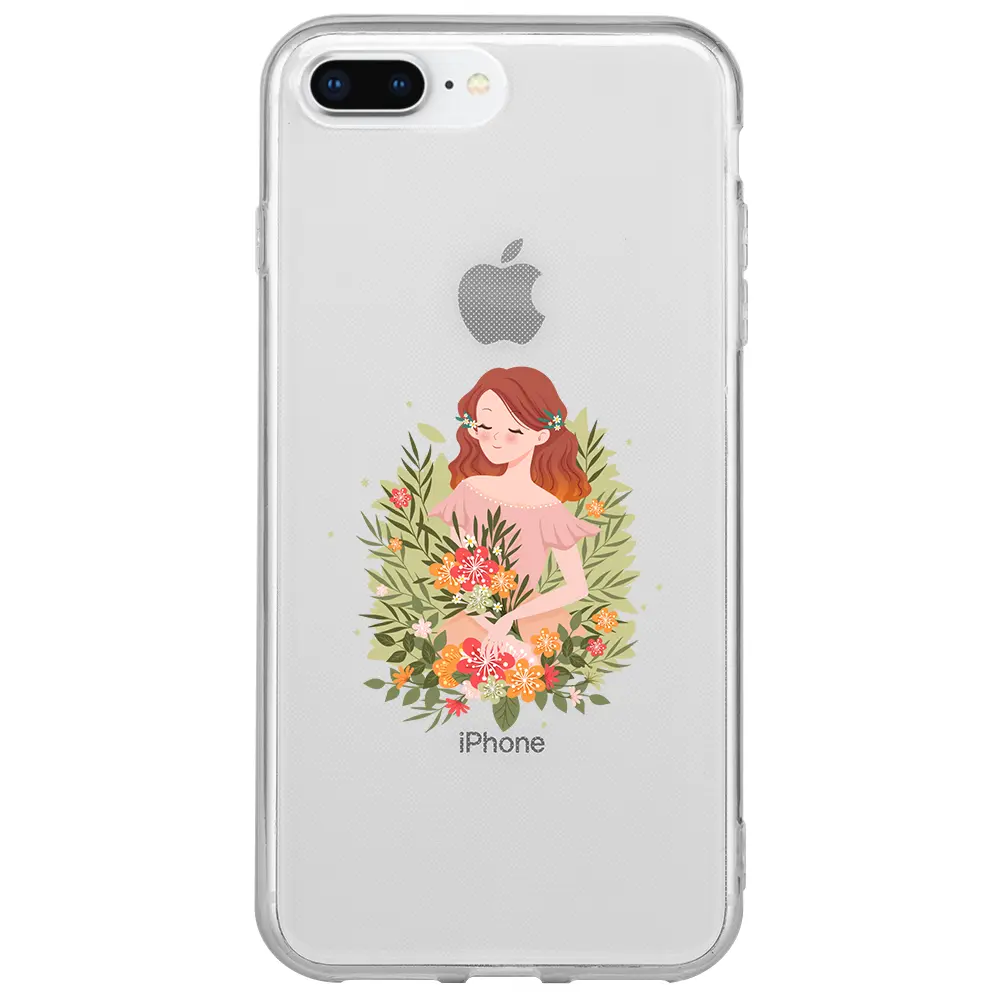 Apple iPhone 7 Plus Şeffaf Telefon Kılıfı - Bloom and Feel