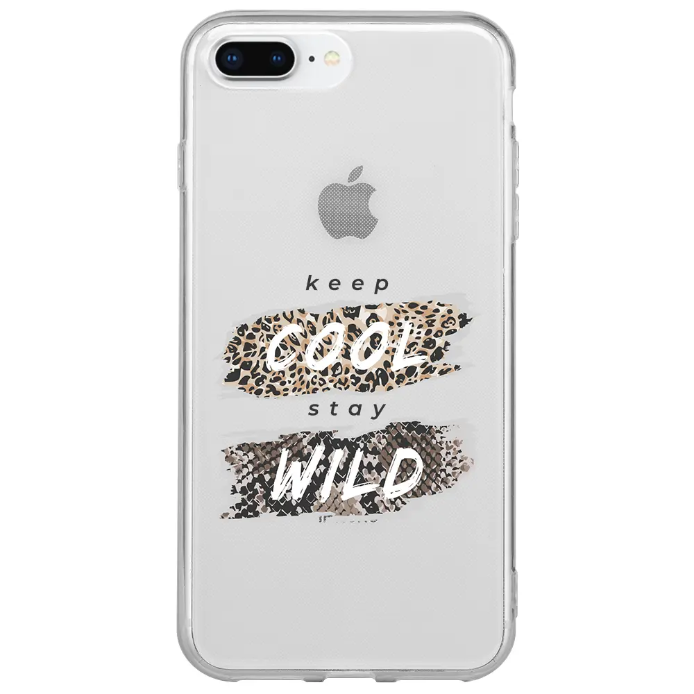 Apple iPhone 7 Plus Şeffaf Telefon Kılıfı - Cool Wild