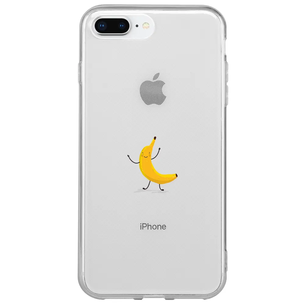 Apple iPhone 7 Plus Şeffaf Telefon Kılıfı - Cute Muz